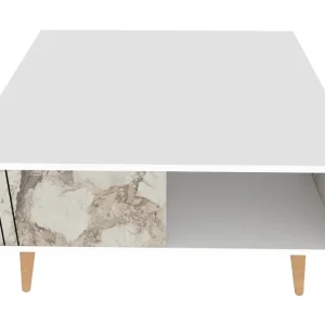 Andifli Soffbord 89,6x46,5x89,6 cm Vit - Möbler Rea