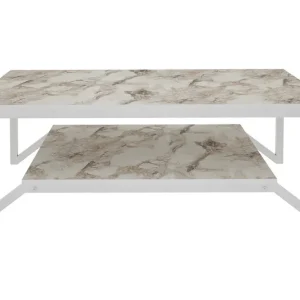 Expressleverans Andifli Soffbord 60x45,8x120 cm Vit - Möbler