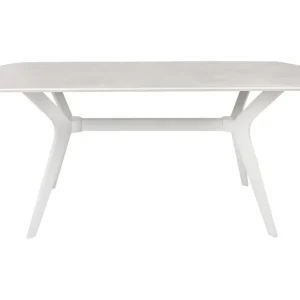 Rabatt Frascone Matbord 180x75x180 cm Vit - Möbler