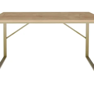 Outlet Vinresk Skrivbord 60x74x120 cm Guld/Brun - Möbler