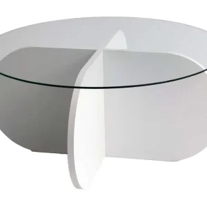Pakalni Soffbord 75x35x75 cm Runt Vit - Möbler Sänkt pris