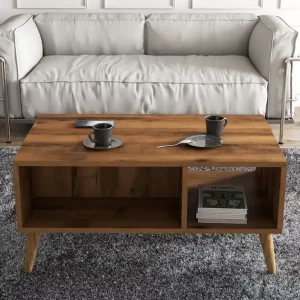 Soffbord Elrasmo Soffbord 90x54x90 cm Brun - Möbler Kampanj