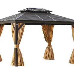 Sunsetia Paviljong 300x400x270 cm Brun/Beige - Utemöbler & utemiljö Premium