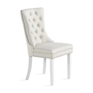 Bloomington Bergviken Beige Matstol Vit / Trä - Möbler Handla nu