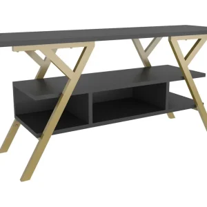 Billig Desgrar Tv-bänk 120x55 cm Guld - Möbler