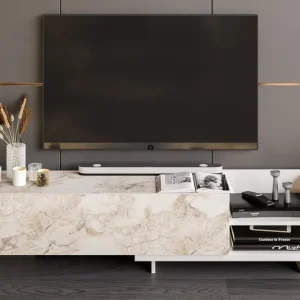Andifli Tv-bänk 165x41 cm Vit - Möbler Säker betalning