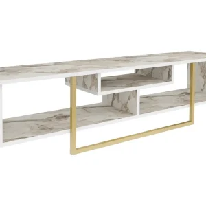 Kampanjpris Rinorea Tv-bänk 150x40 cm Guld - Möbler