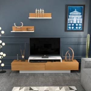 Rinorea Tv-möbelset 180x40 cm Vit - Möbler Beställ idag