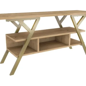 Desgrar Tv-bänk 120x55 cm Guld - Möbler Utförsäljning