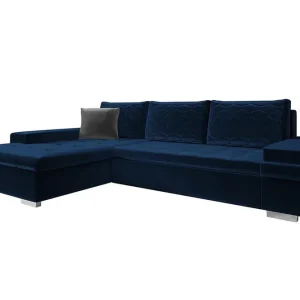 Begränsad tid Naoma 3-sits Hörnbäddsoffa Dark blue - Möbler