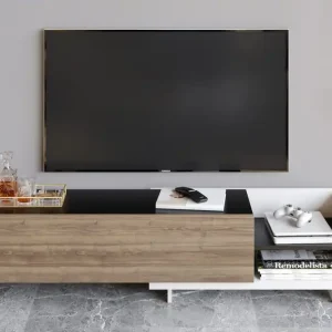 Billigare Andifli Tv-bänk 165x41 cm Vit - Möbler