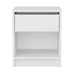 Köp online Rinorea Sängbord 44,6x52,8 cm Vit - Möbler