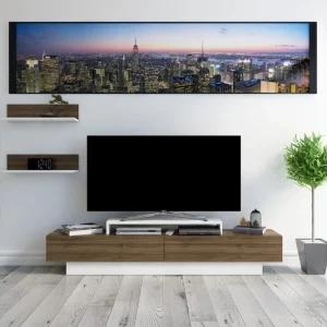 Rinorea Tv-möbelset 180x40 cm Vit - Möbler Utförsäljning