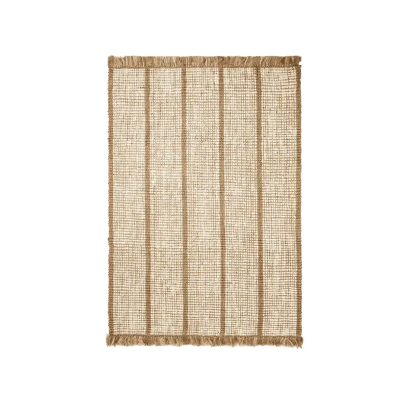 Athens Handvävd Jutematta 140x200 cm- Natural/Off-white Outlet