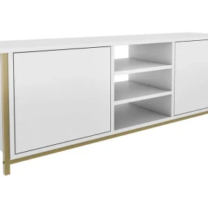 Andifli Tv-bänk 140x50,8 cm Guld - Möbler Snabb leverans