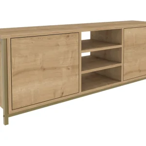 Nedsatt pris Andifli Tv-bänk 140x50,8 cm Guld - Möbler