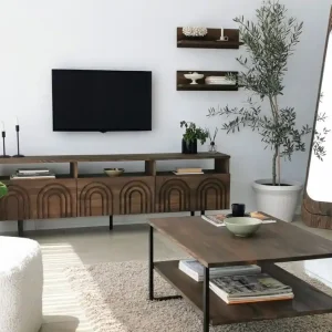 Trygg betalning Andifli Tv-möbelset 50x15 cm Brun - Möbler