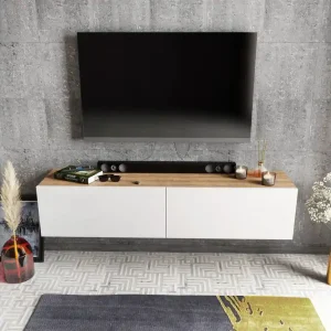 Sista chansen Rinorea Tv-bänk 159,7x34,1 cm Vit - Möbler