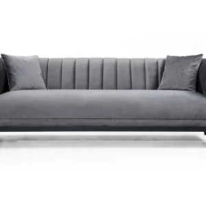 Trygg betalning Mezonzo 3-sits Soffa Grå - Möbler