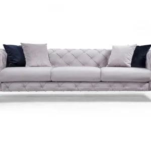Rabatt Mezonzo 3-sits Soffa Ljusgrå - Möbler