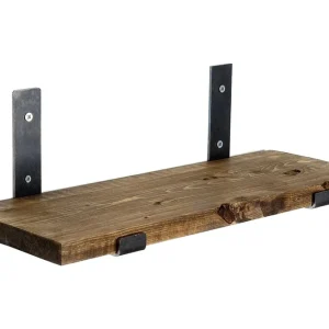 Köp online Hueter Vägghylla 40 cm Svart/Valnöt - Förvaring