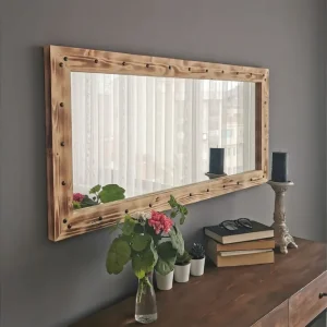 Rabatter Bahiya Dekorationsspegel 110 cm Valnöt - Inredning