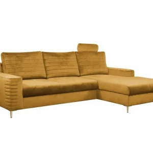 Begränsat antal Kintore 3-sits Hörnbäddsoffa Dark yellow - Möbler