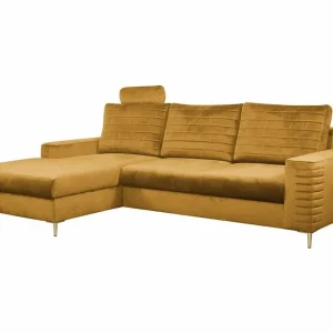 Utförsäljning Kintore 3-sits Hörnbäddsoffa Yellow - Möbler