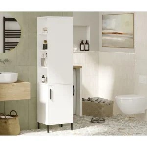 Rinorea Förvaringsskåp 45x173,6 cm Vit - Hus & renovering Utförsäljning