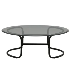 Furniture Fashion Lomma Soffbord 110 cm Runt Svart - Möbler Bästa pris