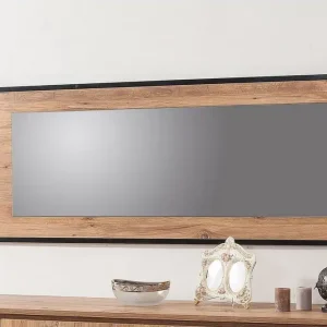 Locate Spegel 60 cm Trä/natur/Svart - Inredning Endast denna vecka
