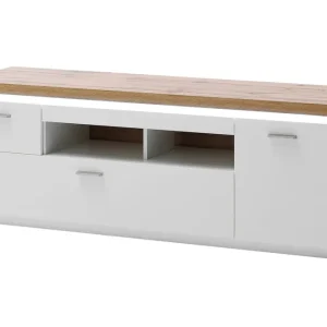 Degaust TV-Bänk 156 cm Vit/Ek - Möbler Kampanj