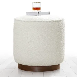 Braintree Sittpuff 42 cm Vit - Möbler Erbjudandepris