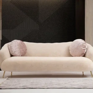 Caraquet Soffa 3-sits Beige - Möbler Lågt pris