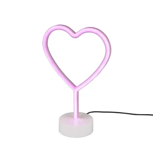 Begränsad tid Trio Lighting Heart LED bordslampa vit Vit - Belysning