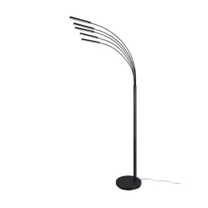 Sista chansen Trio Lighting Reed LED Golvlampa mattsvart Matt svart - Belysning