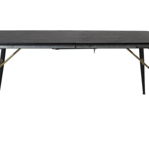 Venture Home Gold Matbord 180 cm Förlängningsbart Svart - Möbler Snabb leverans