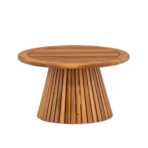 Venture Home Lumpur Runt Soffbord och Sidobord Ribbor Utomhus 70 cm Brun - Utemöbler Köp online