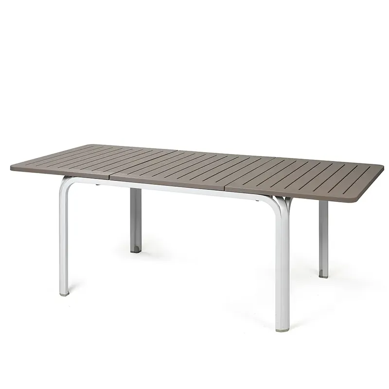 Alloro matbord 100x140-210 cm White Tortora Säker betalning