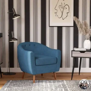 Brie Fåtölj Blå Queer Eye - Möbler Snabb leverans