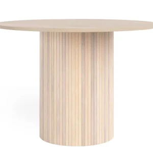 Bark Kopparbo Matbord 106 cm Ljust vitlaserat ekträ - Möbler Nyhet
