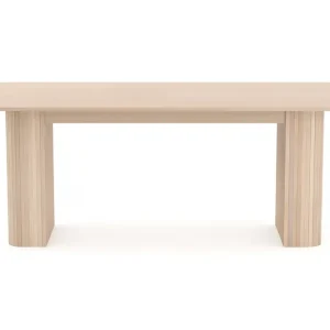 Outlet Bark Kopparbo Matbord 200-260 cm Förlängningsbart med illäggsskiva Vitlaserad Ek - Möbler