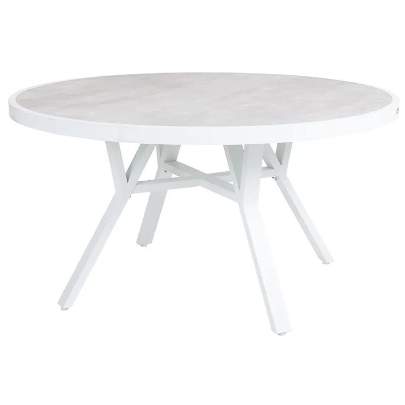 Samvaro matbord 140cm vit / grå Outlet