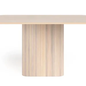 Endast denna vecka Bark Kopparbo Matbord 140 cm Ljust vitlaserat ekträ - Möbler