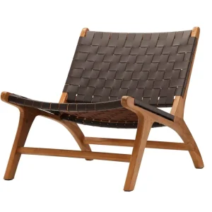 VIND Rike Loungefåtölj Brun/Beige - Möbler Endast denna vecka