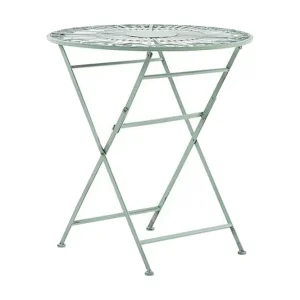 Piossasco Runt Hopfällbart Cafébord och Trädgårdsbord 60 cm Grön - Utemöbler & utemiljö Säker betalning