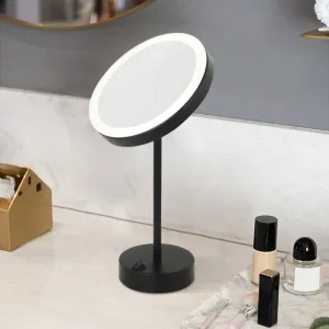 Poppy Sminkspegel med LED-belysning x cm Svart Lyfco - Inredning Nyhet