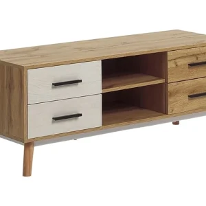 Erbjudande Poblat TV-bänk 120 cm Vit - Möbler