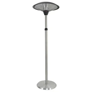 Terrassvärmare med fjärrkontroll 2100W Silver - Trädgård & spabad Snabb frakt