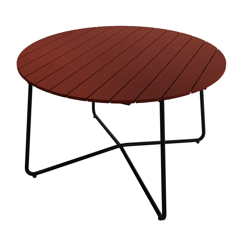 9A bord 120 cm Mörkröd / Svart Expressleverans